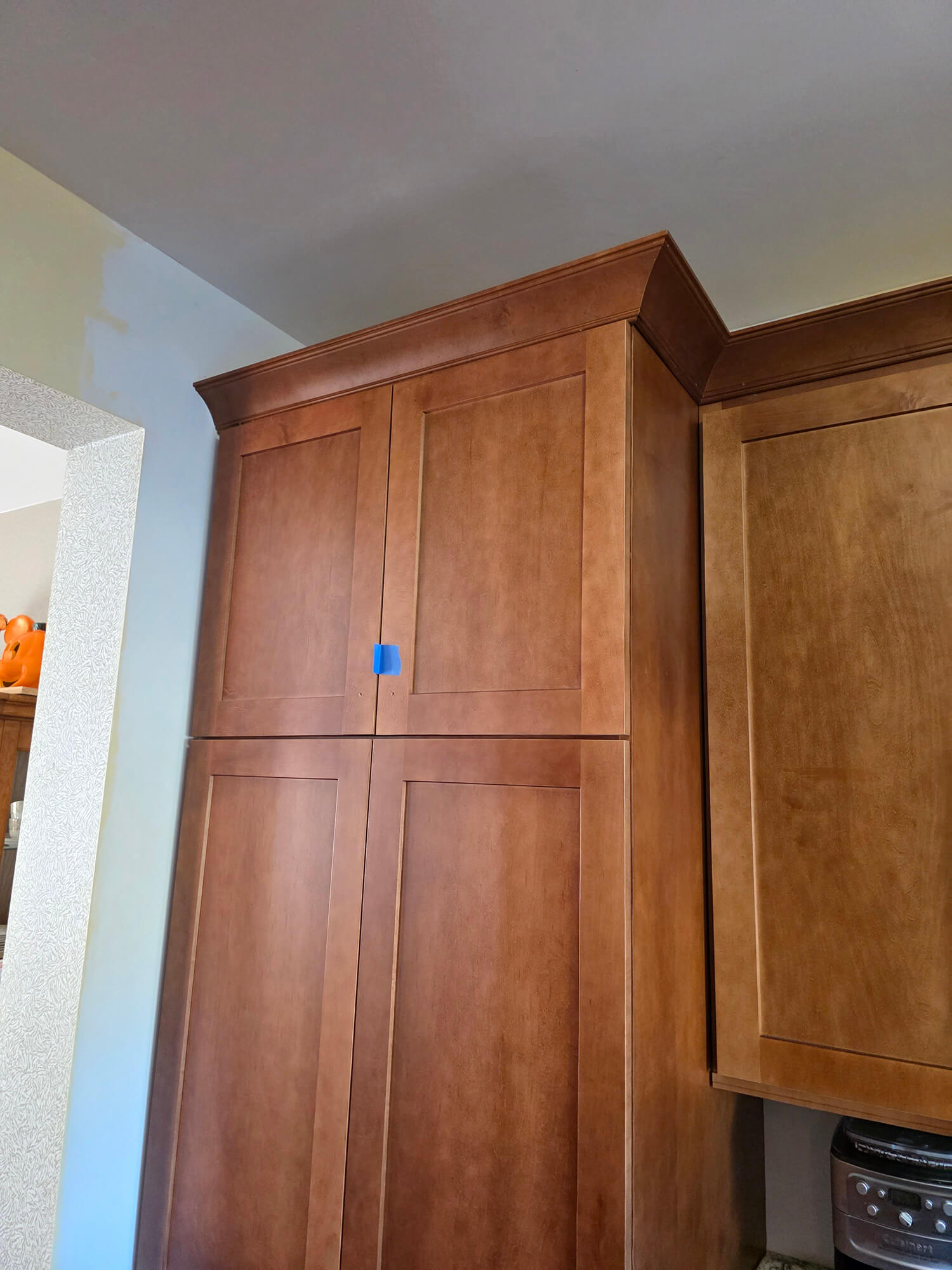 Refaced kitchen with updated hardware - St. Louis craftsman